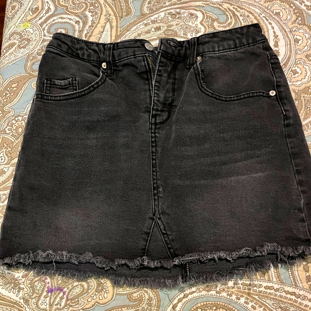 Wild Fable black Jean skirt.